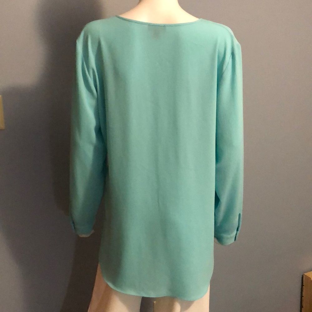Vince Camuto Lg Turquoise Blouse